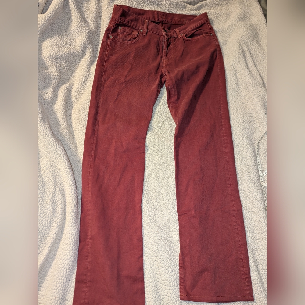 7 For All Mankind Women’s Burgundy Chinos
